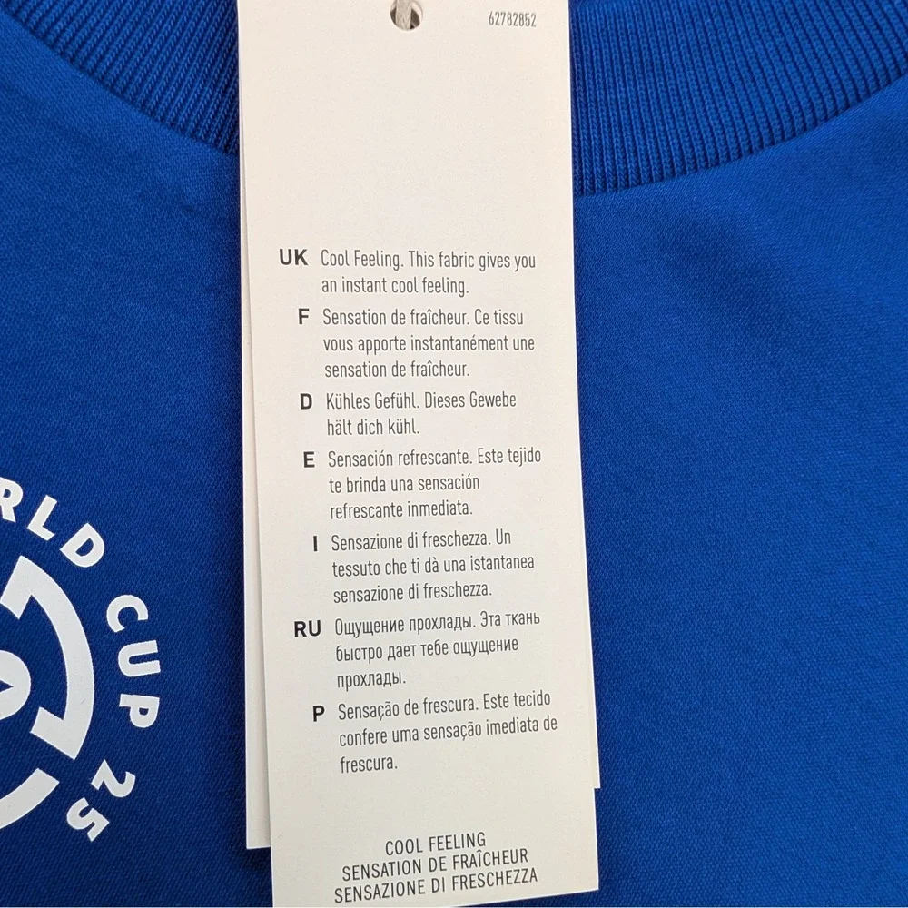 NWT adidas FIFA Club World Cup 2025 Volunteer ZNE Tee 3XL Royal Blue